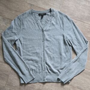 Banana Republic Light Gray Cardigan Sweater